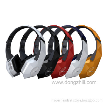 Folding multifunction bluetooth headphone support TF card/FM
